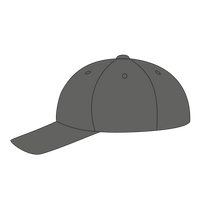 Port Authority Six Panel Unstructured Twill Cap, Charcoal, Headwear Left view