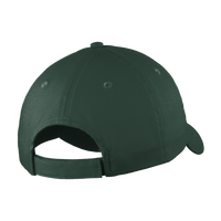 Port Authority Six Panel Unstructured Twill Cap, Hunter, Back view