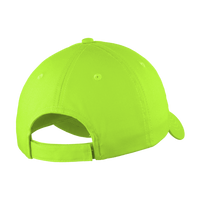 Port Authority Six Panel Unstructured Twill Cap, Lime, Back view