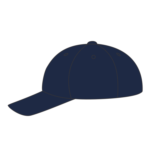 Port Authority Six Panel Unstructured Twill Cap, Navy, Headwear Left view