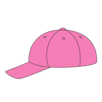 Port Authority Six Panel Unstructured Twill Cap, Neon Pink, Headwear Left view