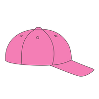 Port Authority Six Panel Unstructured Twill Cap, Neon Pink, Headwear Right view