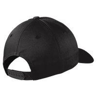 Port Authority Snapback Fine Twill Cap, Black, Back view