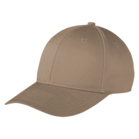 Port Authority Snapback Fine Twill Cap, Khaki, Left Side view