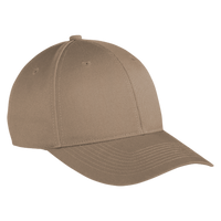 Port Authority Snapback Fine Twill Cap, Khaki, Right Side view