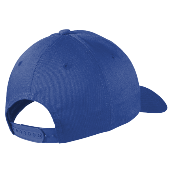 Port Authority Snapback Fine Twill Cap, Royal, Back view