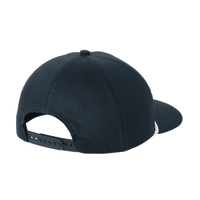 Port Authority Snapback Five Panel Rope Cap, Navy / White, Back view