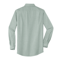 Port Authority SuperPro Oxford Shirt, Green, Back view
