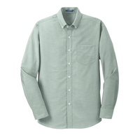 Port Authority SuperPro Oxford Shirt, Green, Front view