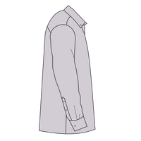 Port Authority SuperPro Oxford Shirt, Gusty Grey, Right Sleeve view