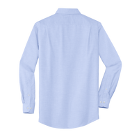 Port Authority SuperPro Oxford Shirt, Oxford Blue, Back view