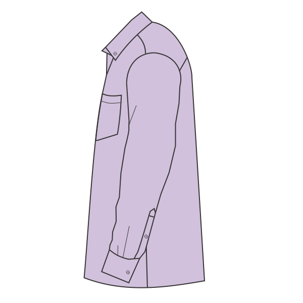 Port Authority SuperPro Oxford Shirt, Soft Purple, Left Sleeve view