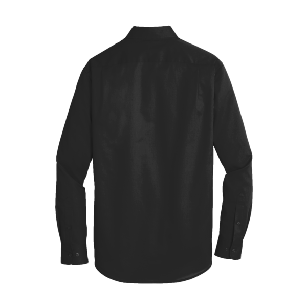 Port Authority SuperPro Twill Shirt, Black, Back view