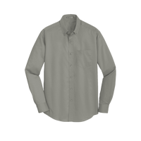 Port Authority SuperPro Twill Shirt, Monument Grey, Front view