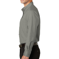 Port Authority SuperPro Twill Shirt, Monument Grey, Left Sleeve view
