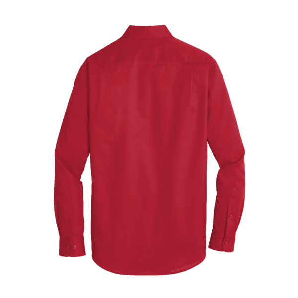 Port Authority SuperPro Twill Shirt, Rich Red, Back view