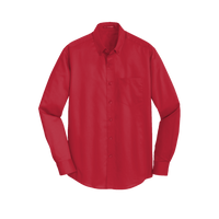 Port Authority SuperPro Twill Shirt, Rich Red, Front view