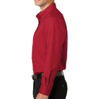 Port Authority SuperPro Twill Shirt, Rich Red, Left Sleeve view