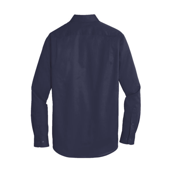 Port Authority SuperPro Twill Shirt, True Navy, Back view
