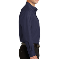 Port Authority SuperPro Twill Shirt, True Navy, Right Sleeve view