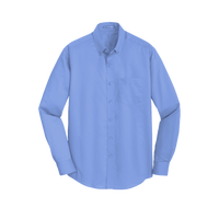 Port Authority SuperPro Twill Shirt, Ultramarine Blue, Front view