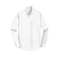 Port Authority SuperPro Twill Shirt, White, Front view