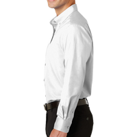 Port Authority SuperPro Twill Shirt, White, Left Sleeve view