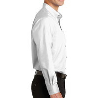 Port Authority SuperPro Twill Shirt, White, Right Sleeve view