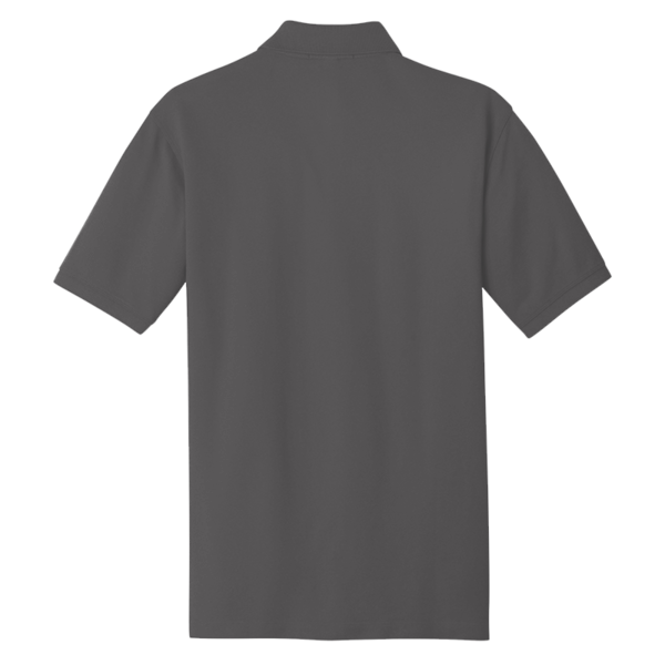 Port Authority Tall EZCotton ® Polo, Sterling Grey, Back view