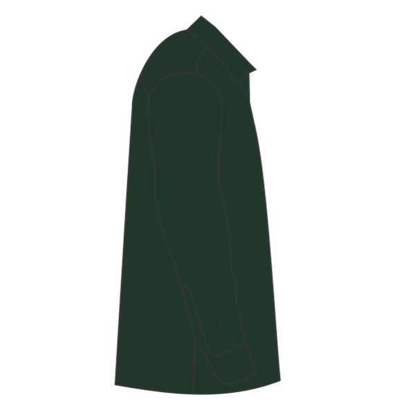 Port Authority Tall Long Sleeve Easy Care Shirt, Dark Green / Navy, Right Sleeve (Long) view
