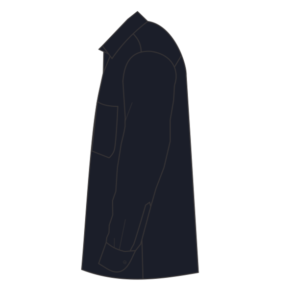 Port Authority Tall Long Sleeve Easy Care Shirt, Navy / Light Stone, Left Sleeve (Long) view