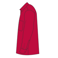 Port Authority Tall Long Sleeve Easy Care Shirt, Red / Light Stone, Left Sleeve (Long) view