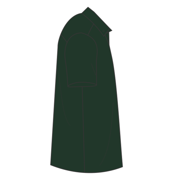 Port Authority Tall Short Sleeve Easy Care Shirt, Dark Green / Navy, Right Sleeve (Short) view