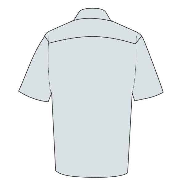 Port Authority Tall Short Sleeve Easy Care Shirt, White / Light Stone, Back view