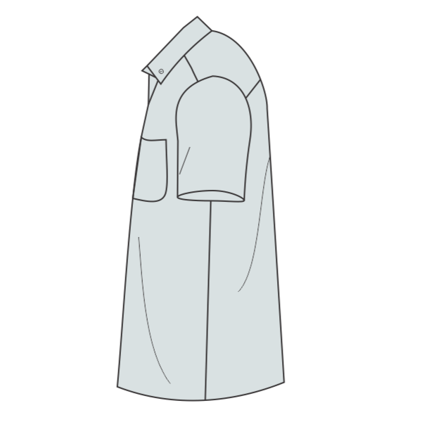 Port Authority Tall Short Sleeve Easy Care Shirt, White / Light Stone, Left Sleeve (Short) view