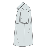 Port Authority Tall Short Sleeve Easy Care Shirt, White / Light Stone, Left Sleeve (Short) view