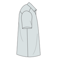 Port Authority Tall Short Sleeve Easy Care Shirt, White / Light Stone, Right Sleeve (Short) view