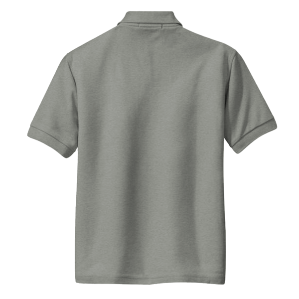 Port Authority Tall Silk Touch Polo, Cool Grey, Back view