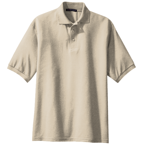 Port Authority Tall Silk Touch Polo, Stone, Front view