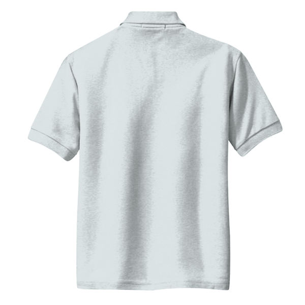 Port Authority Tall Silk Touch Polo, White, Back view
