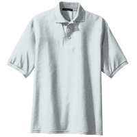Port Authority Tall Silk Touch Polo, White, Front view
