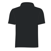Port Authority Tall Silk Touch Polo with Pocket, Black, Back view