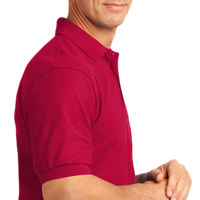 Port Authority Tall Silk Touch Polo with Pocket, Red, Right Sleeve (Short) view