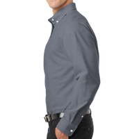 Port Authority Tall SuperPro Oxford Shirt, Black, Left view