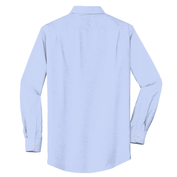 Port Authority Tall SuperPro Oxford Shirt, Oxford Blue, Back view