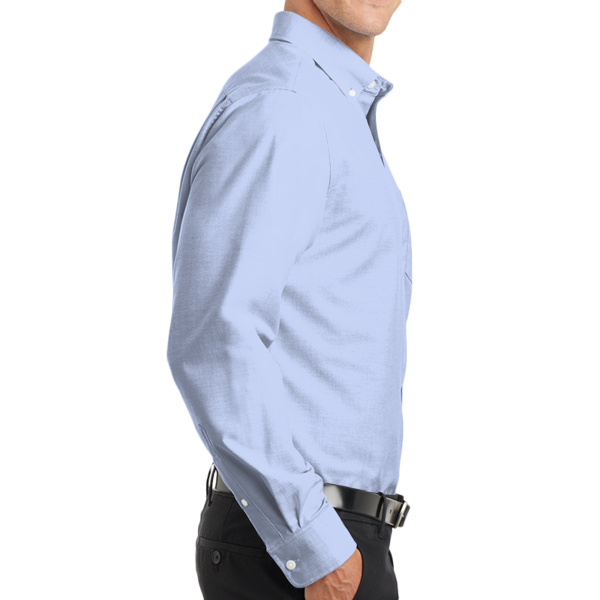 Port Authority Tall SuperPro Oxford Shirt, Oxford Blue, Right view