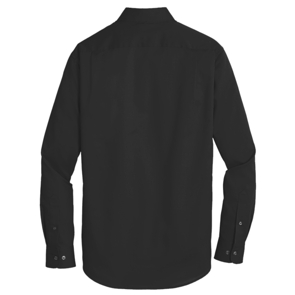 Port Authority Tall SuperPro Twill Shirt, Black, Back view