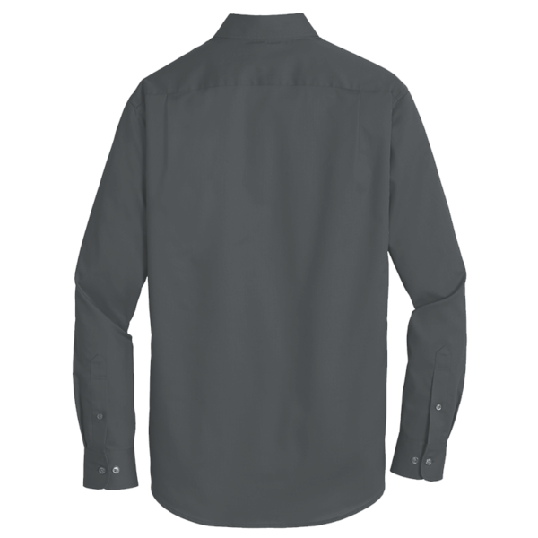 Port Authority Tall SuperPro Twill Shirt, Sterling Grey, Back view