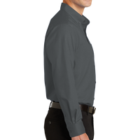 Port Authority Tall SuperPro Twill Shirt, Sterling Grey, Right view