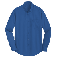 Port Authority Tall SuperPro Twill Shirt, True Blue, Front view